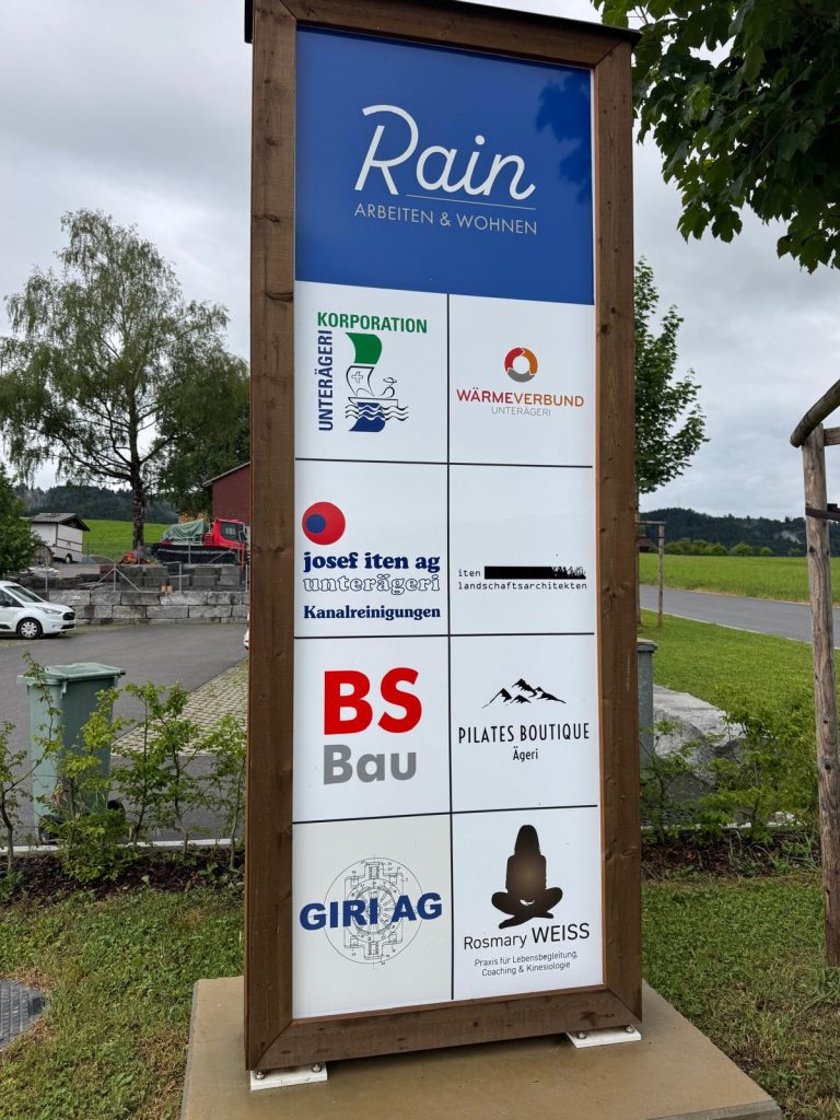 Hier findest du mich: Allmendstrasse2, 6314 Unterägeri - Rain
